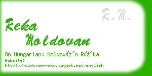 reka moldovan business card